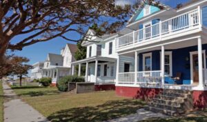 Older Virginia home in residential neighborhood.